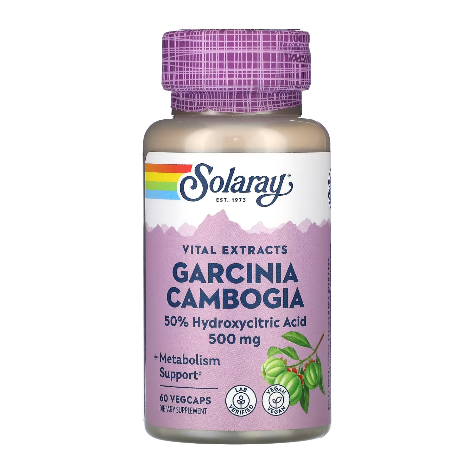 Garcinia Cambogia Fruit Ext 500mg - 60 veg caps фото1