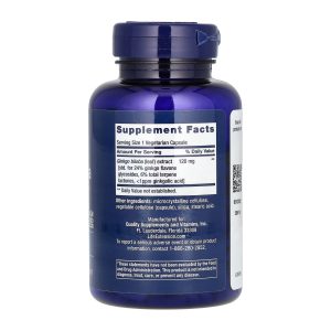 Ginkgo Biloba Certified Extract™ 120mg - 365 vcaps фото2