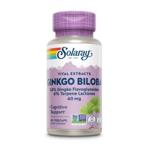 Ginkgo Biloba Leaf Extract 60mg - 60 vcaps фото1
