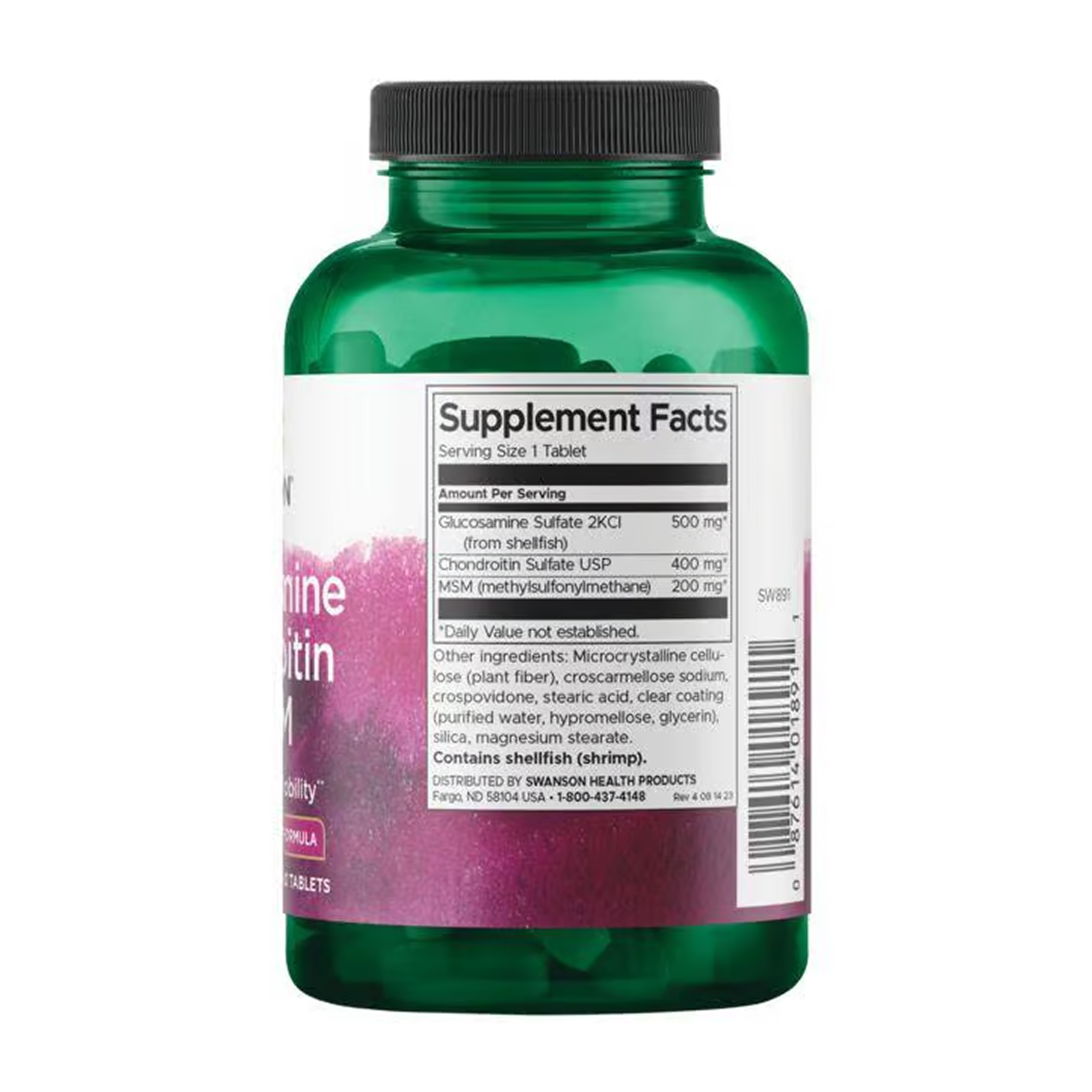 Glucosamine Chondroitin & Msm - Higher Strength - 120 tabs фото2