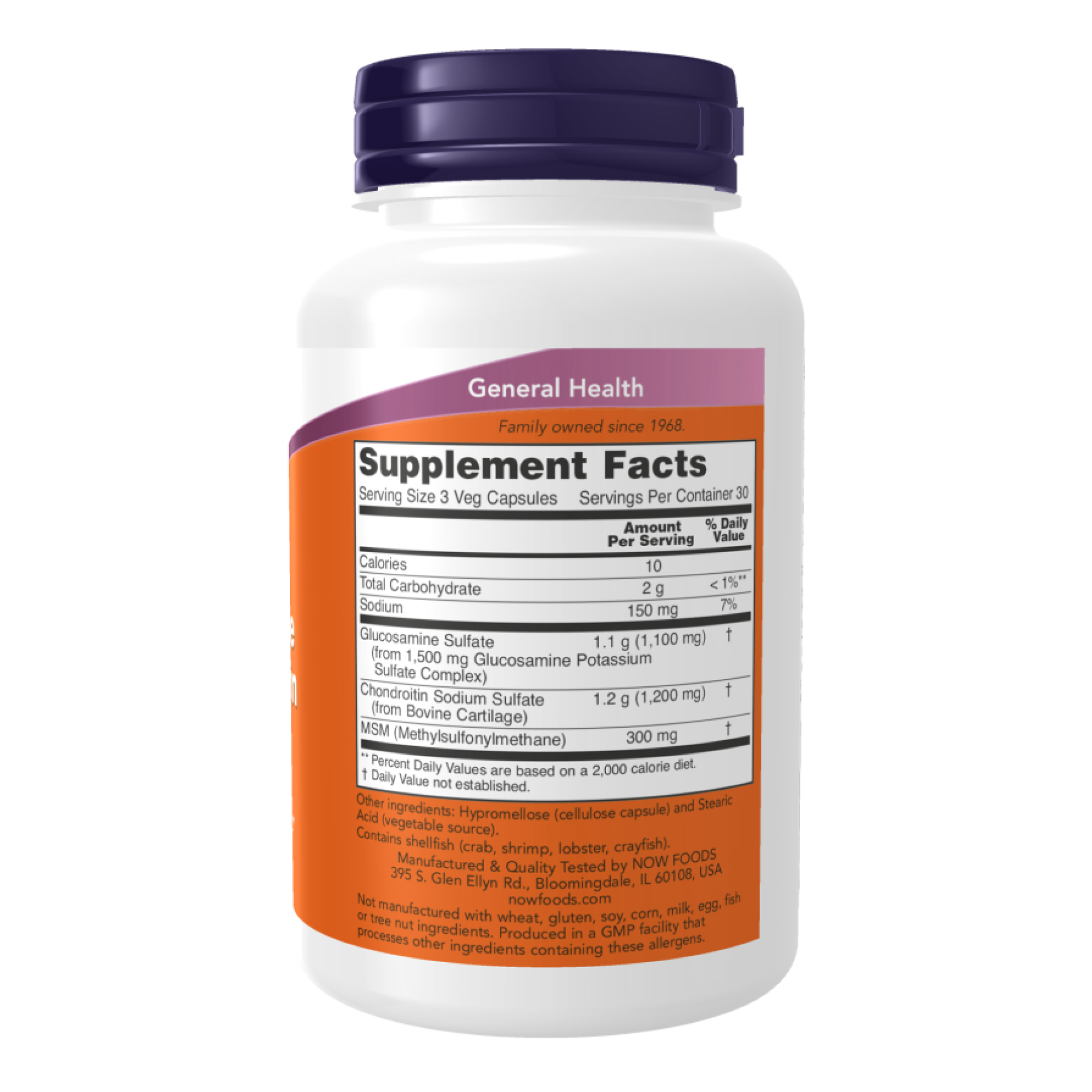 Glucosamine & Chondroitin with MSM - 180 vcaps фото2