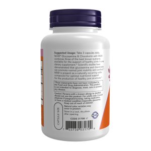 Glucosamine & Chondroitin with MSM - 180 vcaps фото3