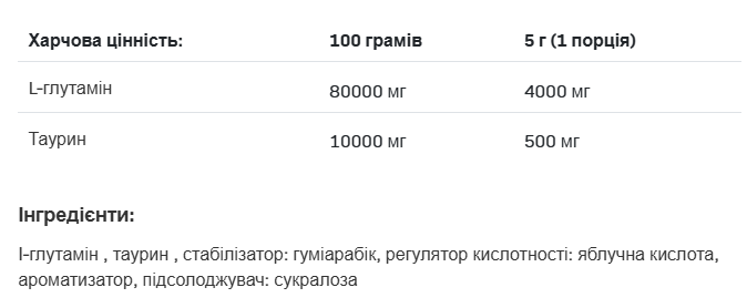 Glutamine - 500g фото2