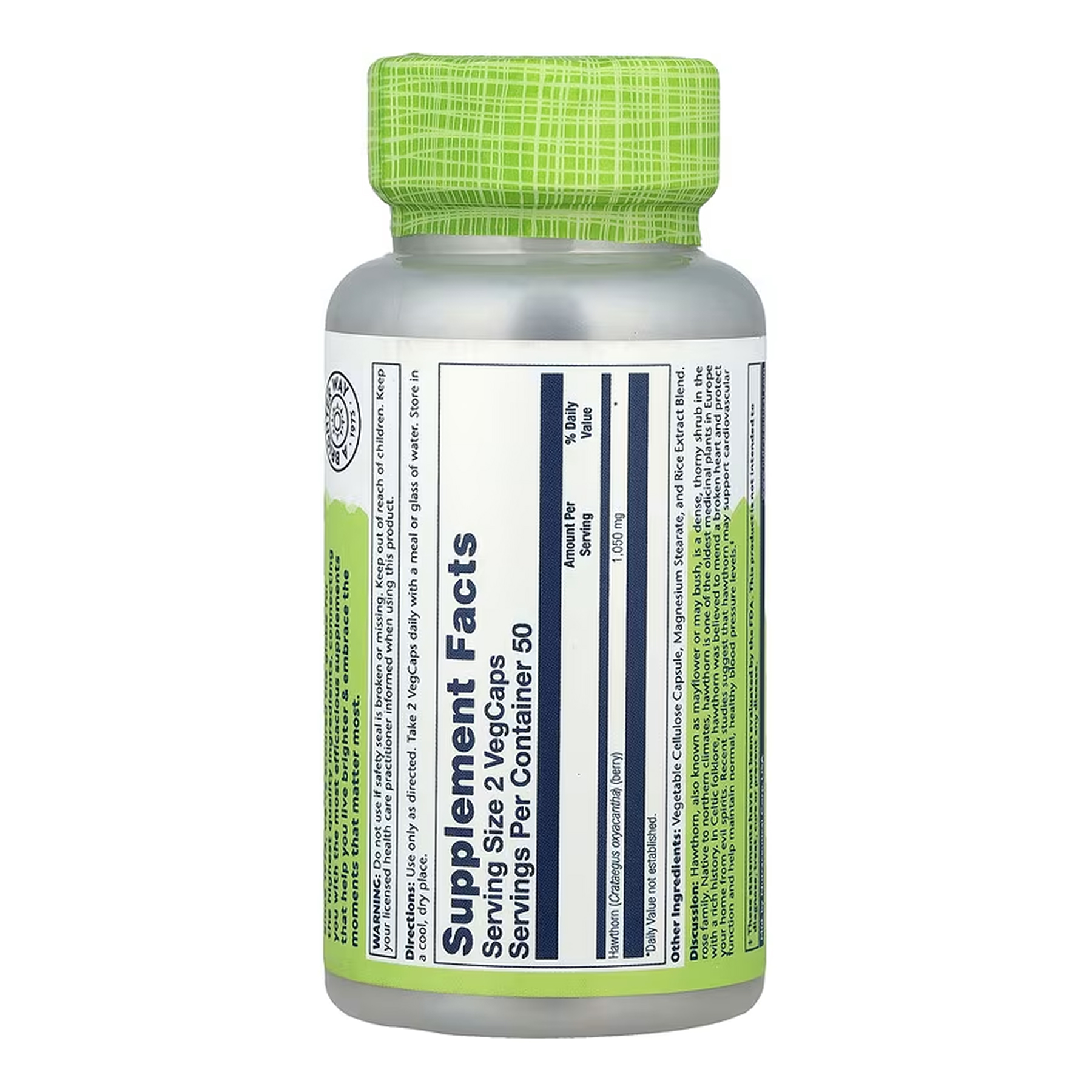 Hawthorn Berry 525mg - 100 vcaps фото2