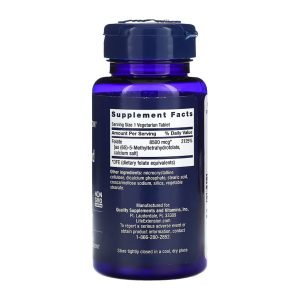 High Potency Optimized Folate 8500 mcg DFE - 30 tabs фото2