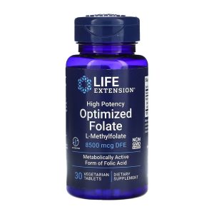 High Potency Optimized Folate 8500 mcg DFE - 30 tabs фото1