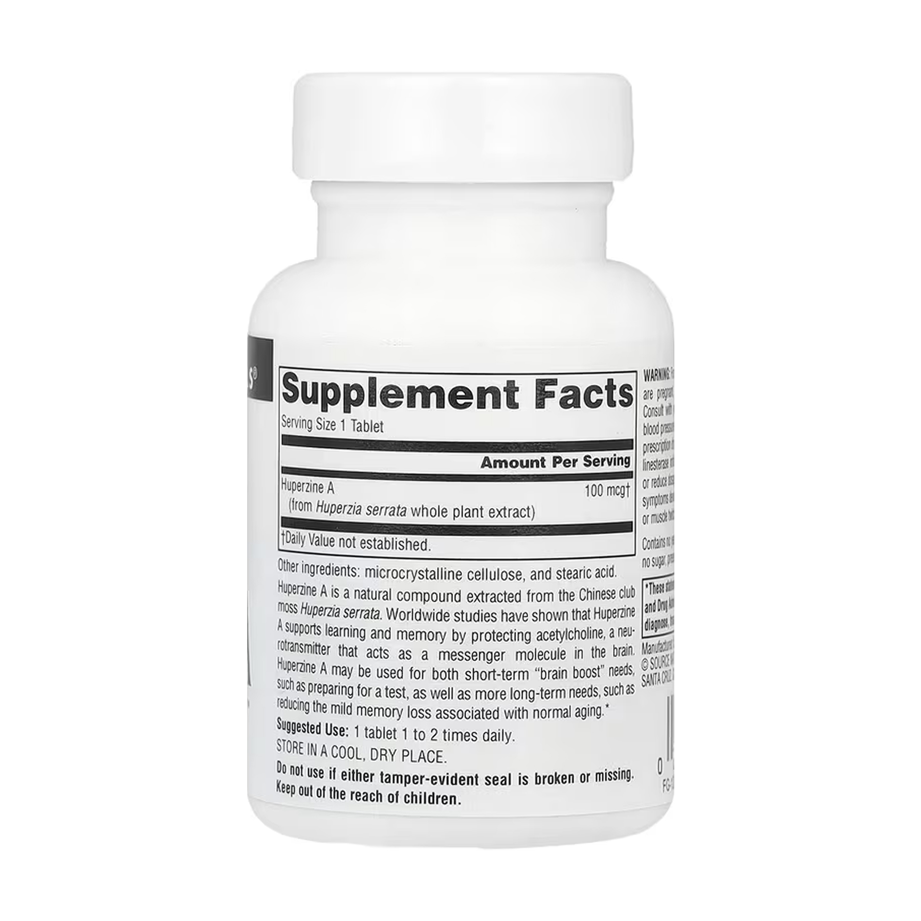 Huperzine A 100 mcg - 60 tabs фото2
