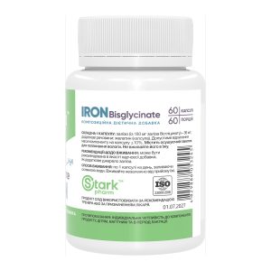 Iron Bisglycinate 36mg - 60 caps фото2