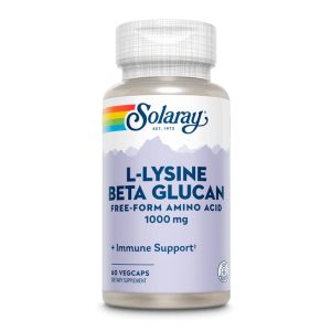 L-Lysine with Beta Glucan 1000mg - 60 vcaps фото1