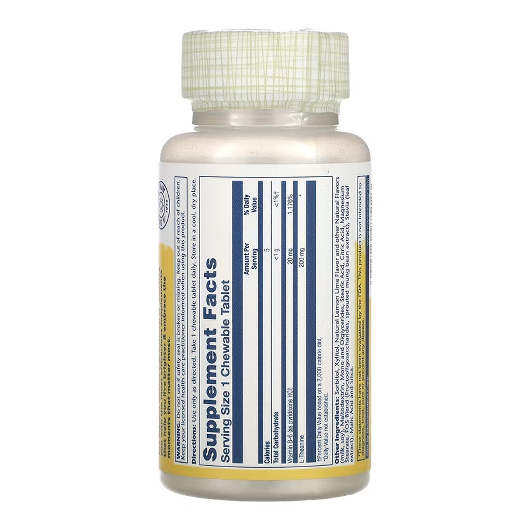 L-Theanine 200mg - 30 chewables фото2