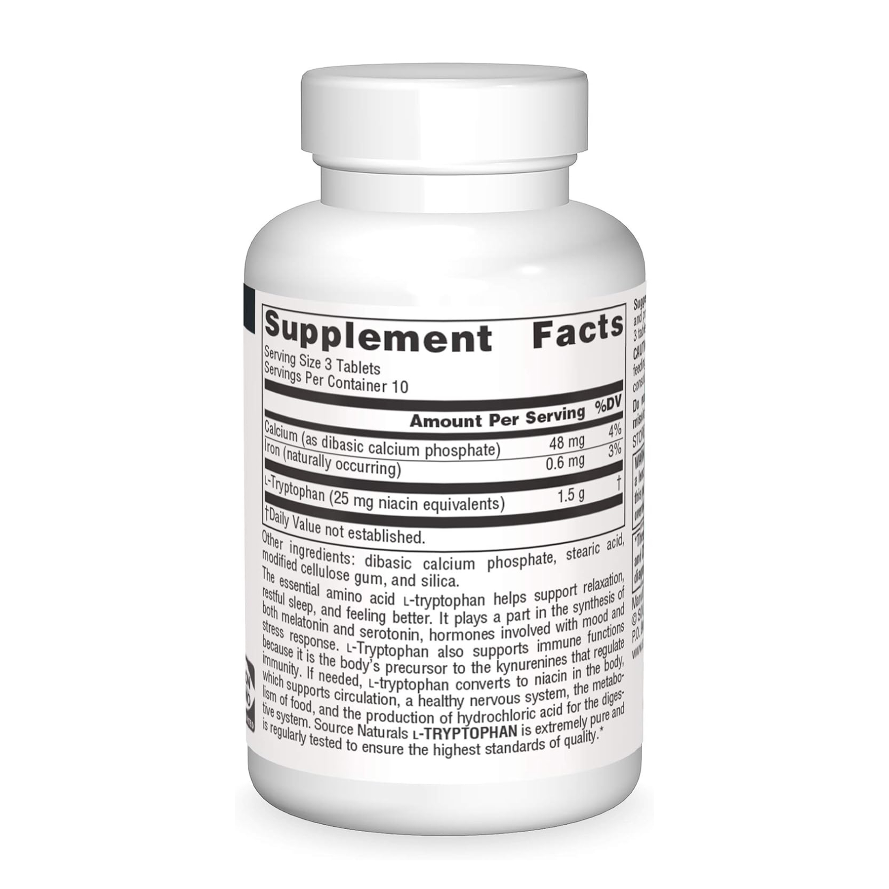 L-Tryptophan 500 mg - 30 tabs фото2
