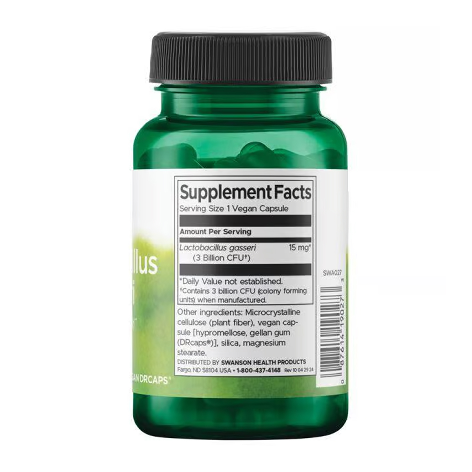 Lactobacillus Gasseri 3 Billion Cfu - 60 vcaps фото2