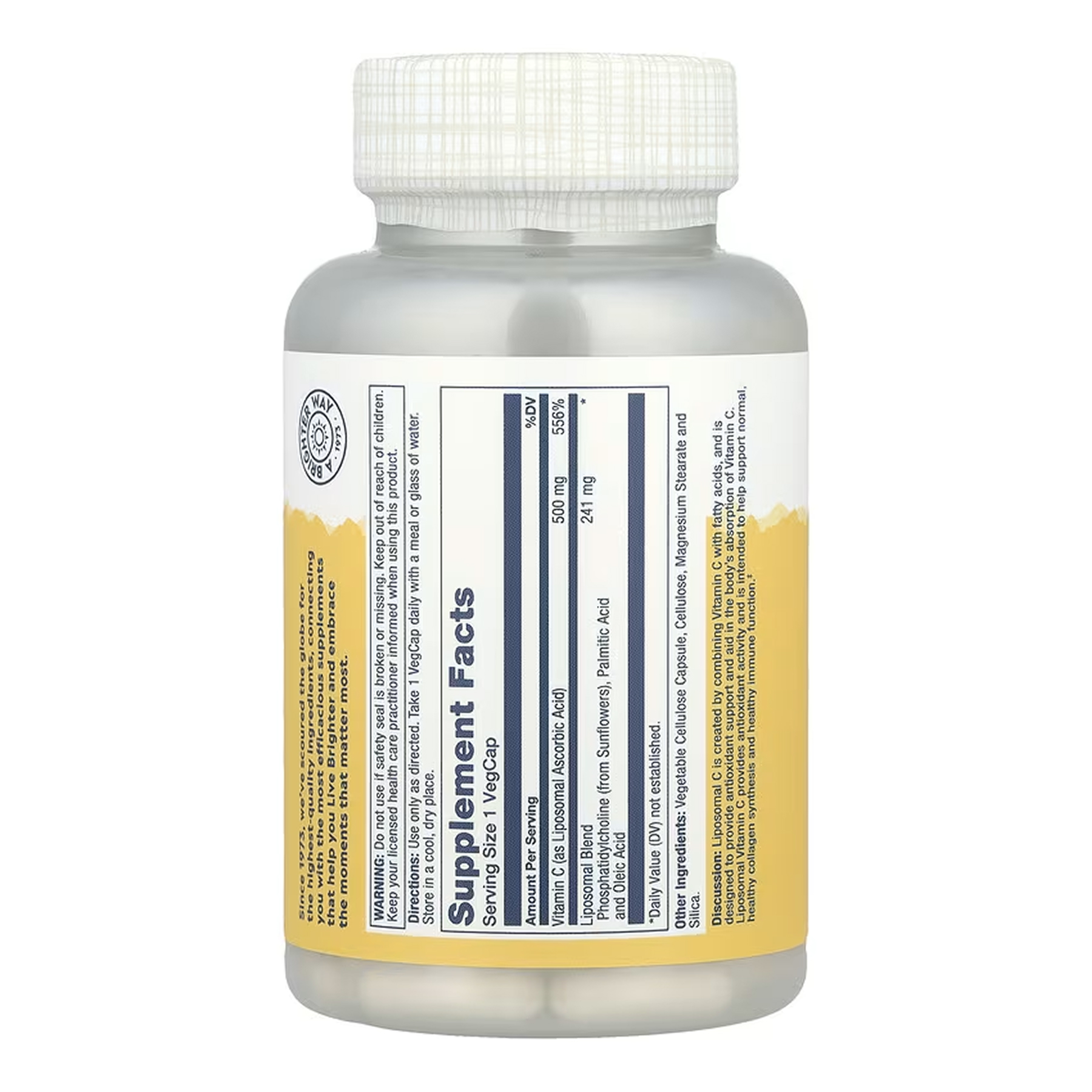 Liposomal Vitamin C 500mg - 100 vcaps фото2