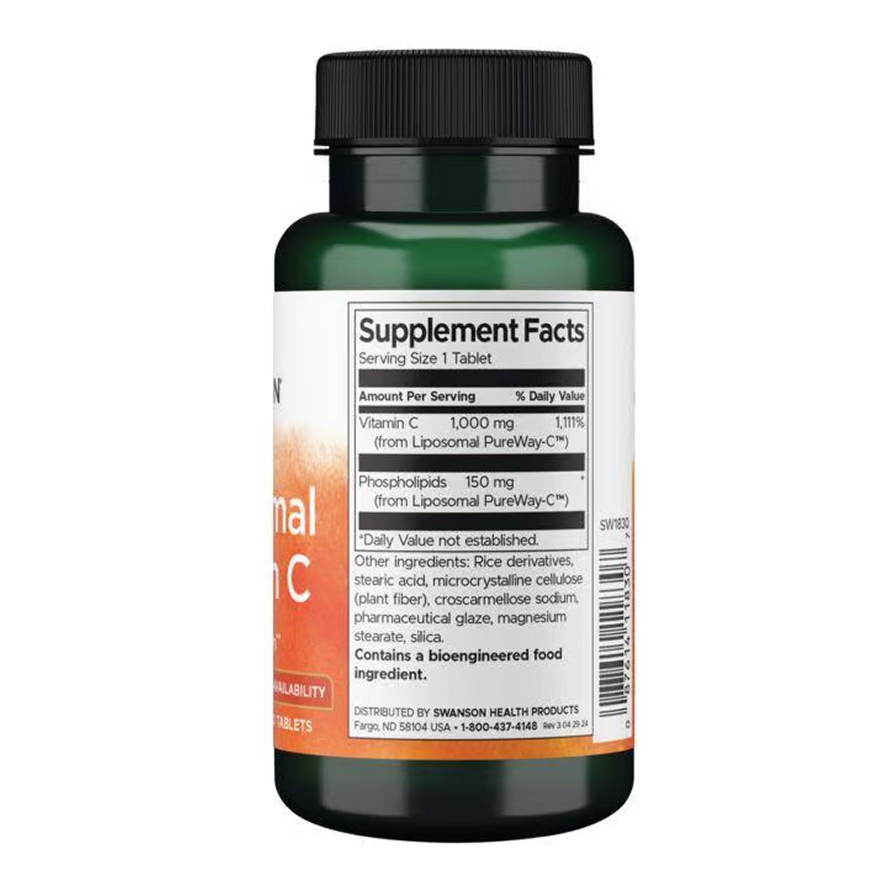 Liposomal Vitamin C - High Bioavailability 1000 mg - 60 tabs фото2