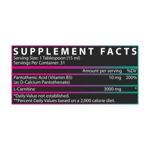 Liquid L-Carnitine 3000 - 465 ml Strawberry Watermelon фото2