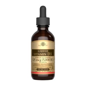 Liquid Vitamin D3 (Cholecalciferol) 125 mcg (5,000 IU) - 59ml Natural Orange фото1