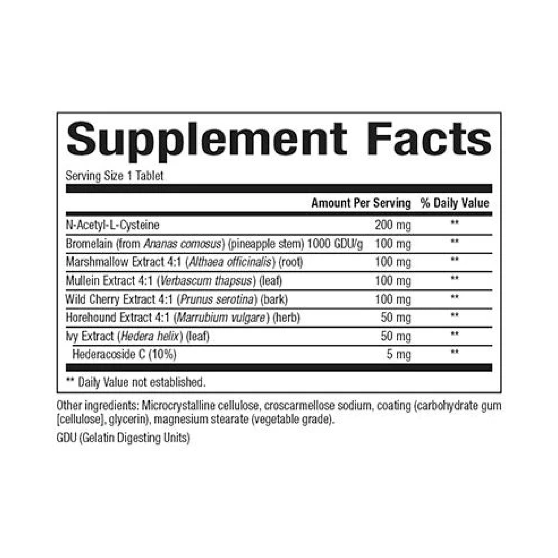 Lung, Bronchial & Sinus Health - 45 tabs фото2