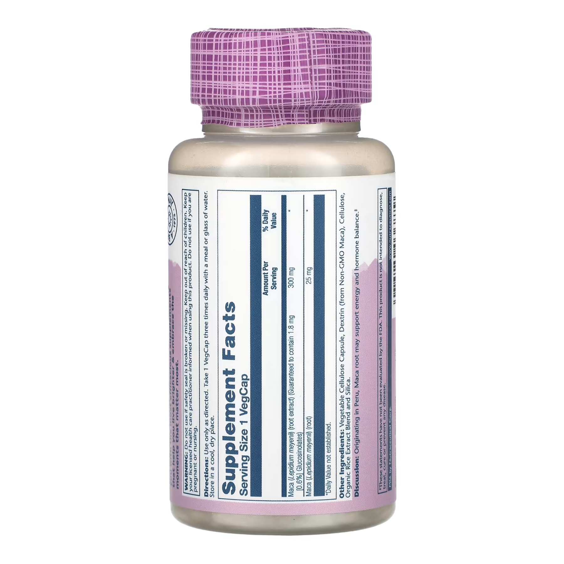 Maca Root Extract 300mg - 60 vcaps фото2