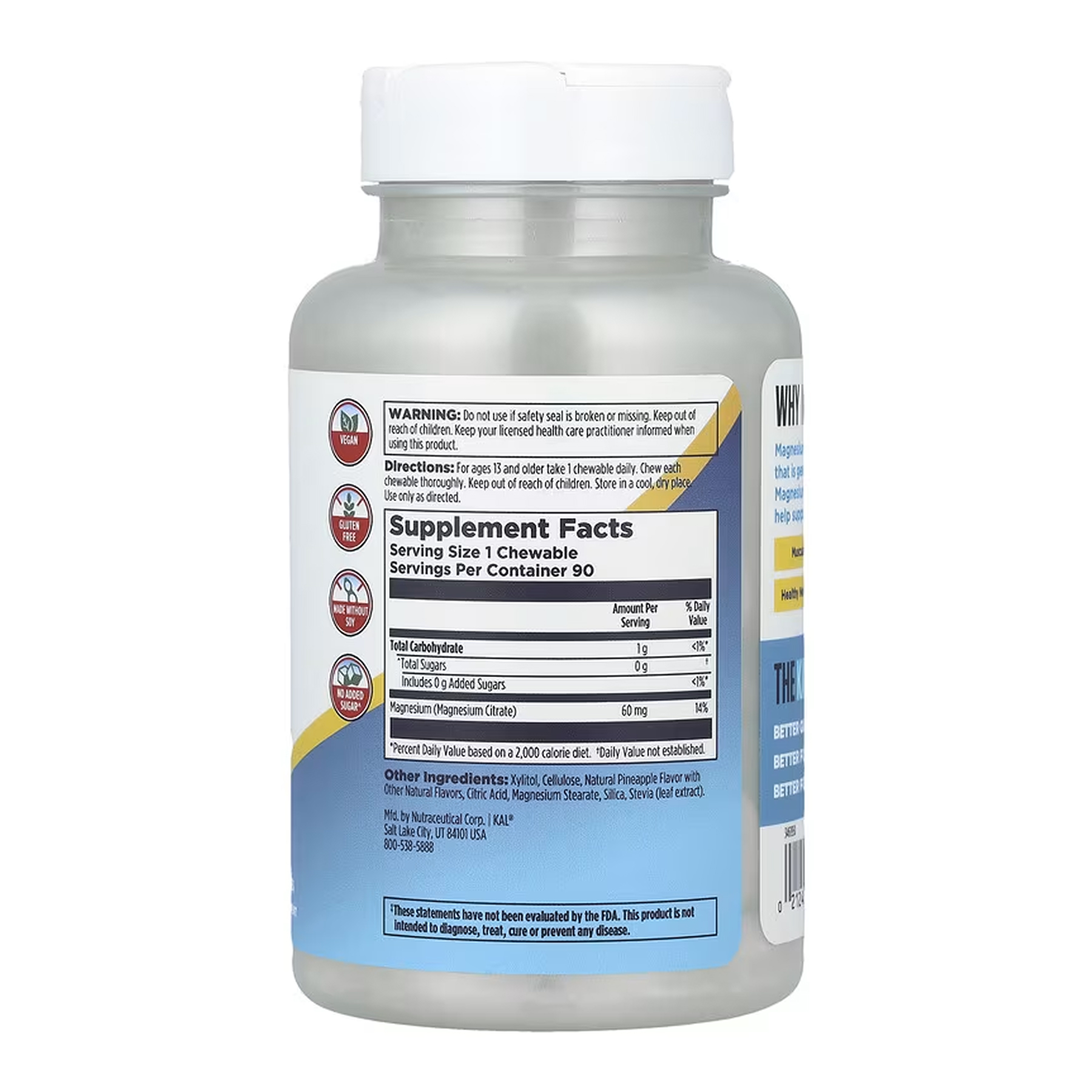 Magnesium Chewables 60mg - 90 chewables фото2