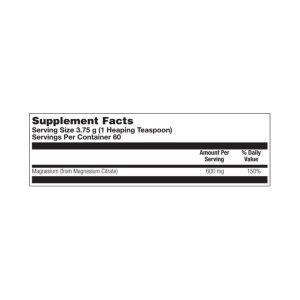 Magnesium Citrate 600mg - 225g фото2