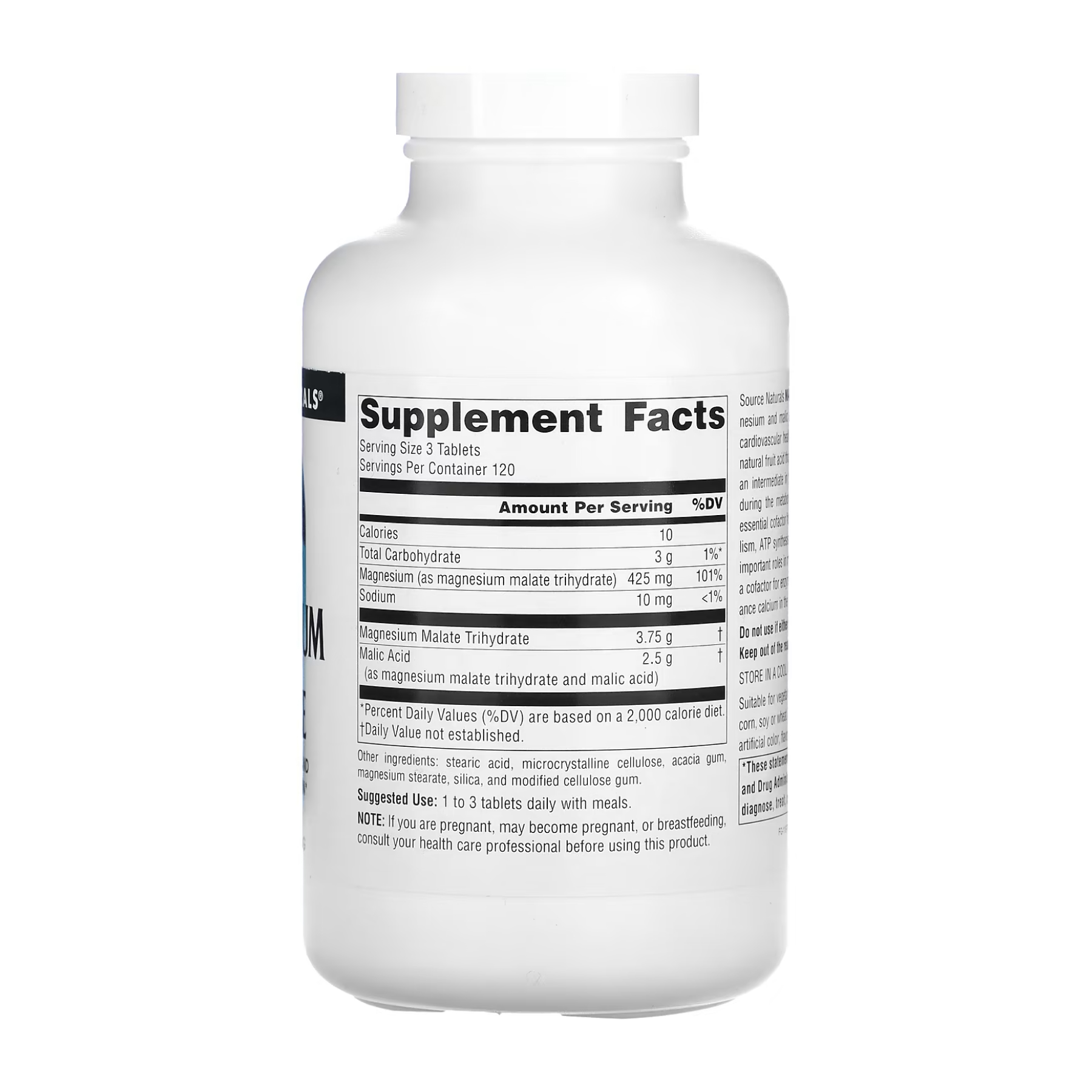 Magnesium Malate 1250mg - 360 tabs фото2