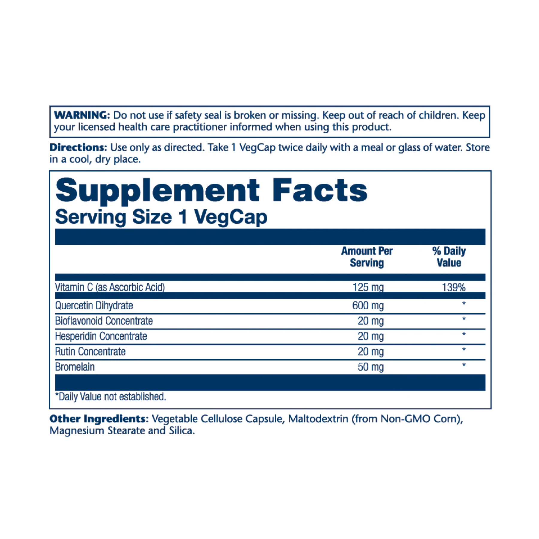 Mega Quercetin 600mg - 60 vcaps фото2