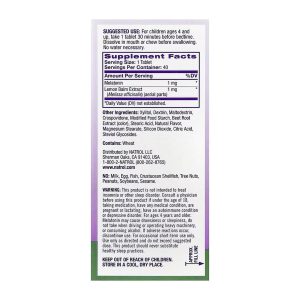 Kids Melatonin 1mg - 40 tabs фото2
