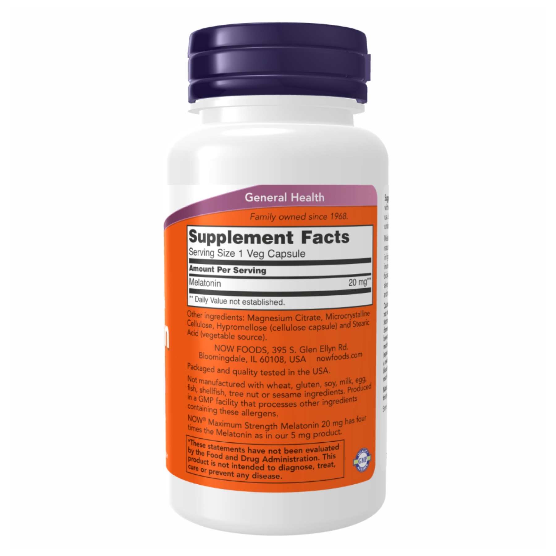 Melatonin 20mg - 90 vcaps фото2