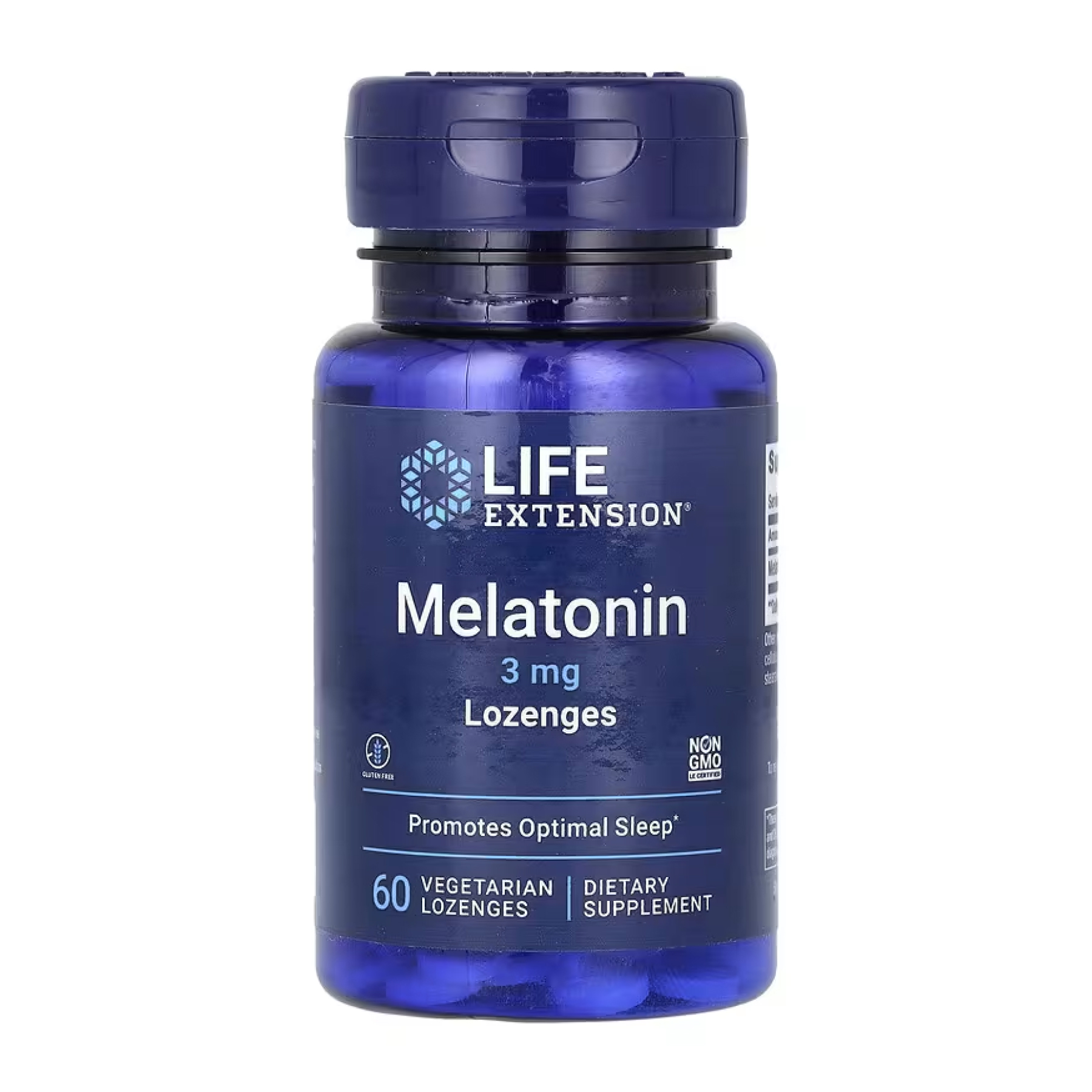 Melatonin 3mg - 60 vegetarian lozenges фото1