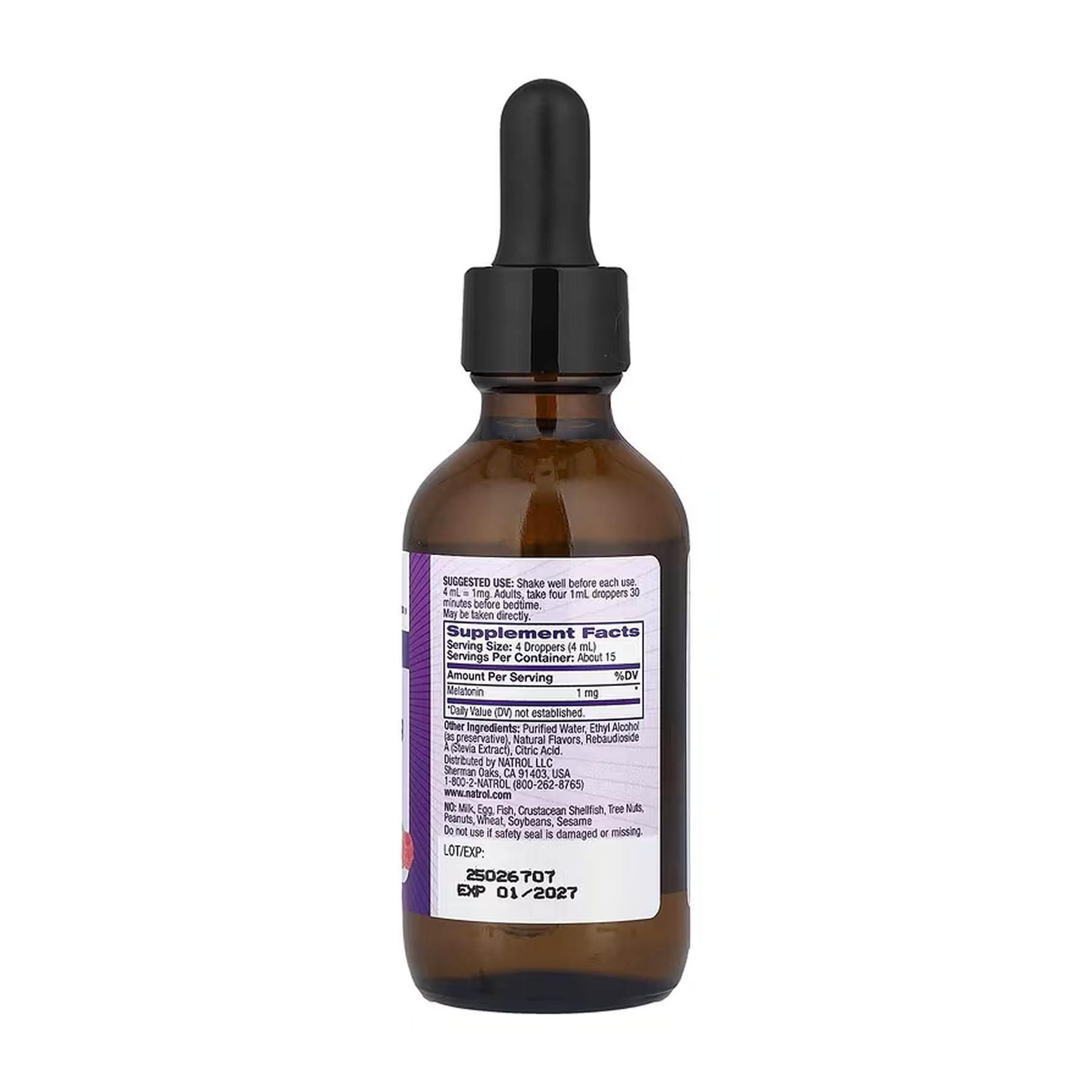 Melatonin Liquid 1mg - 60 ml фото2