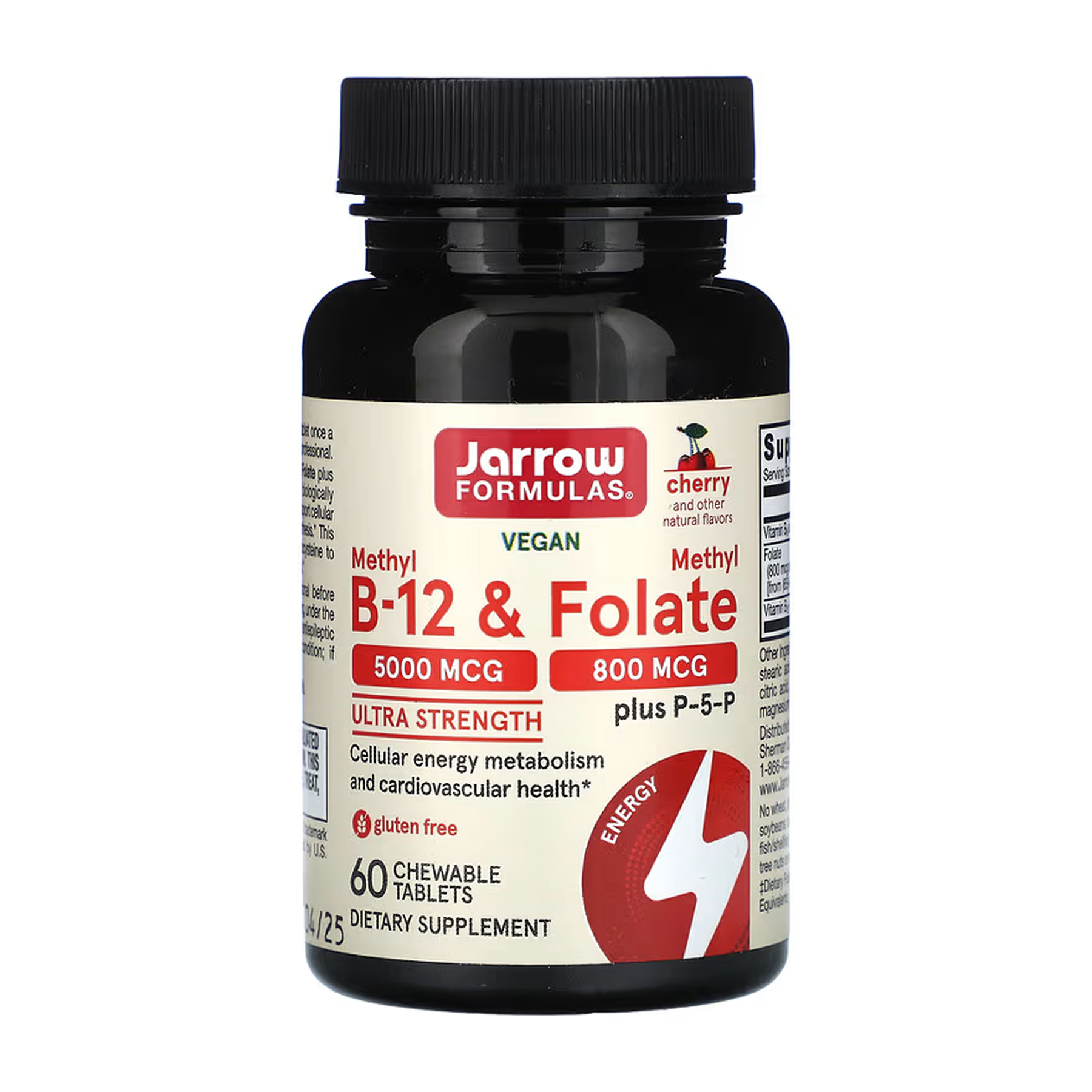 Methyl B-12 & Methyl Folate - 60 tabs фото1
