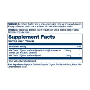 Milk Thistle Seed Extract One 350mg - 30 vcaps фото2