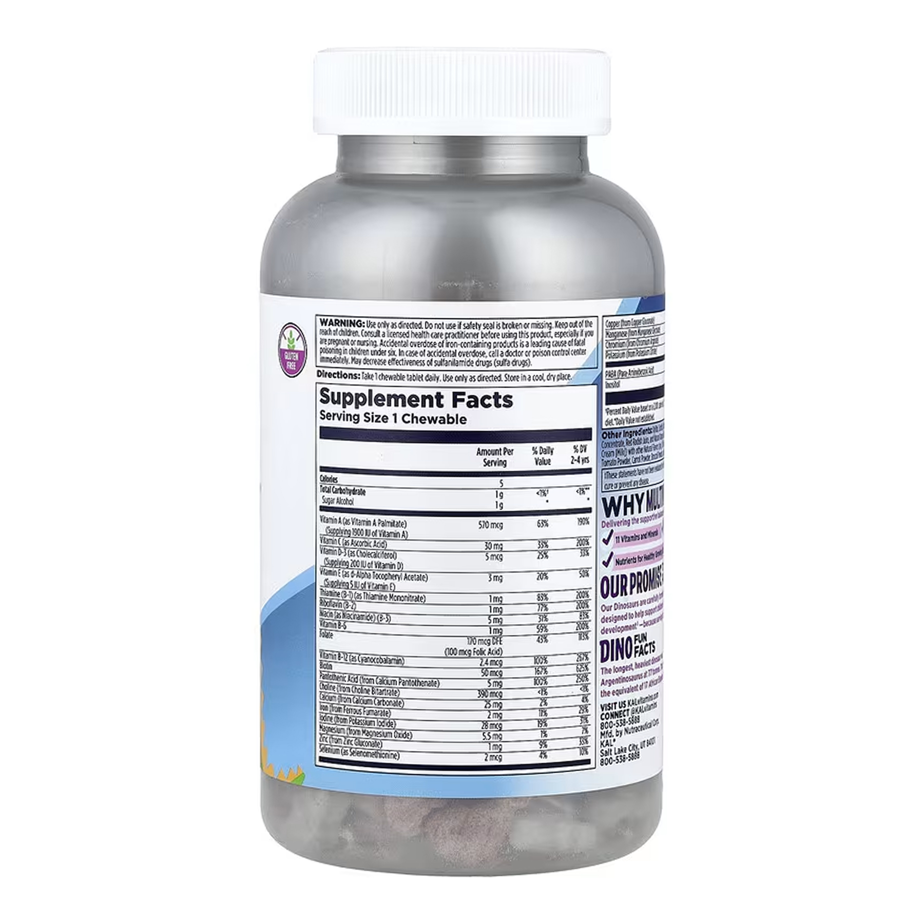 MultiSaurus - 180 chewables Berry Grape Orange фото2