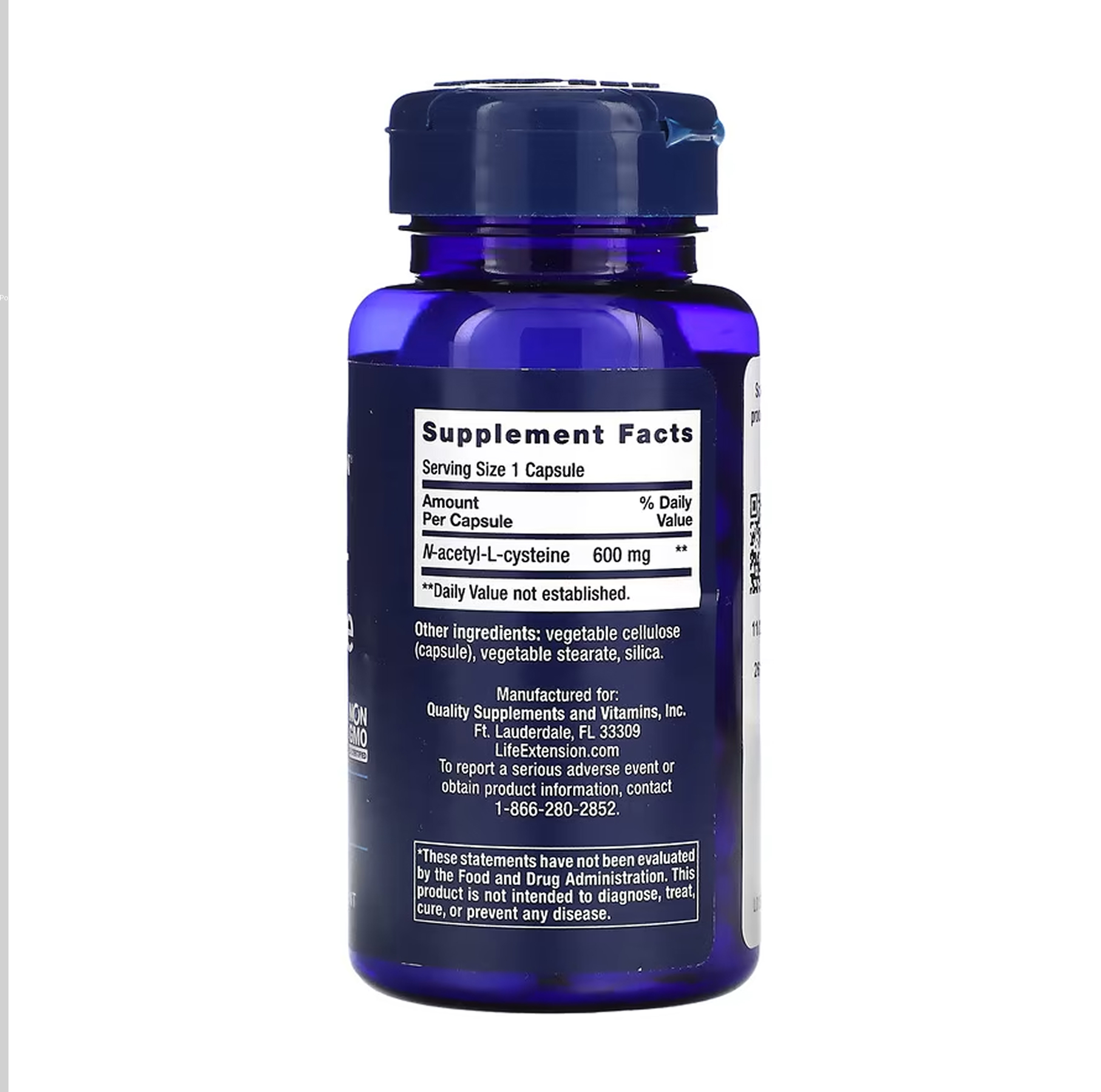 N-Acetyl-L-Cysteine (NAC) 600mg - 60 caps фото2