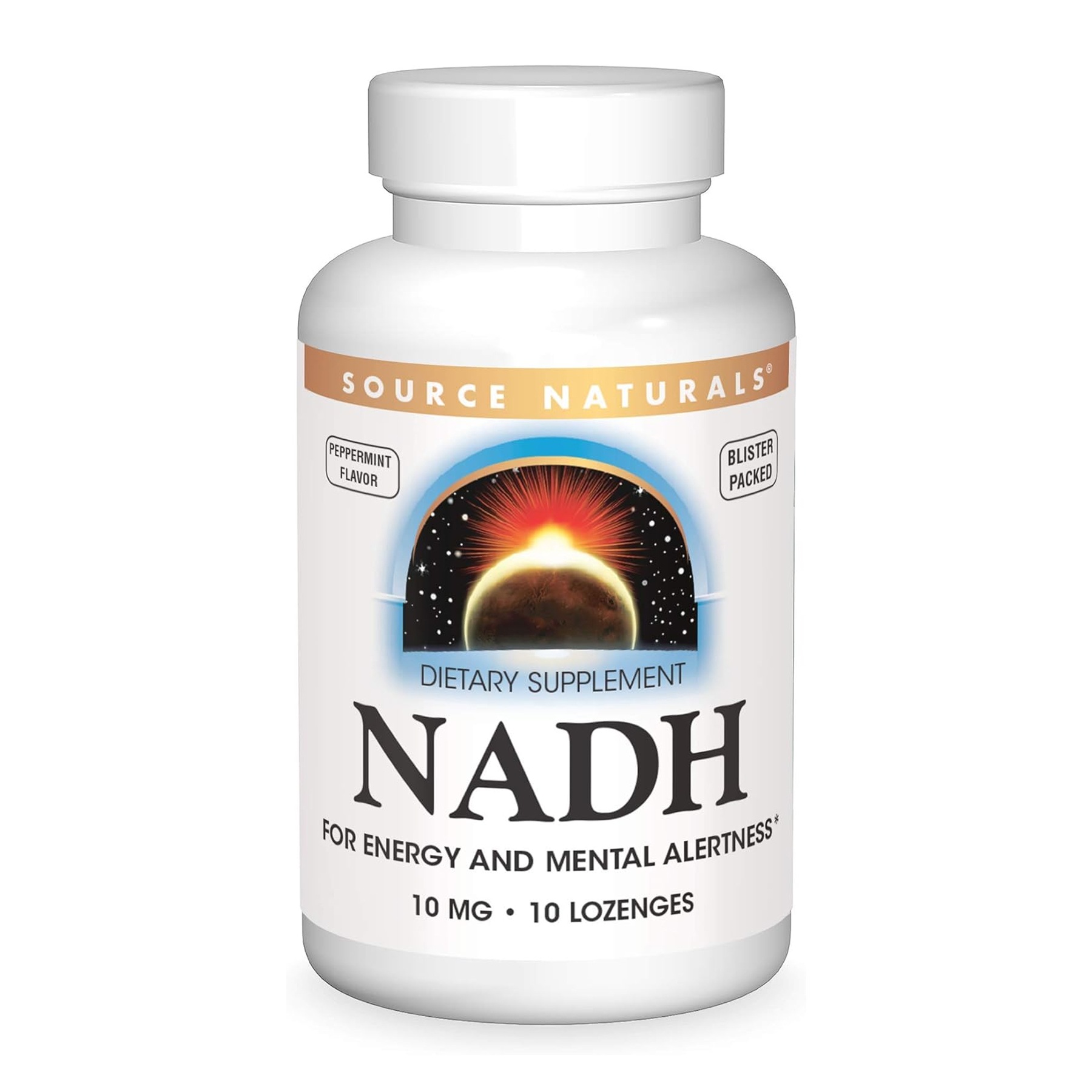 NADH 10mg Peppermint - 10 lozenges фото1