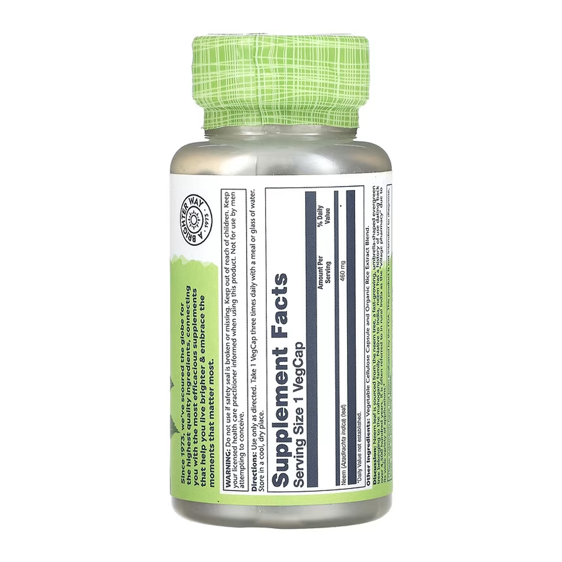 Neem Leaf 460mg - 100 vcaps фото2