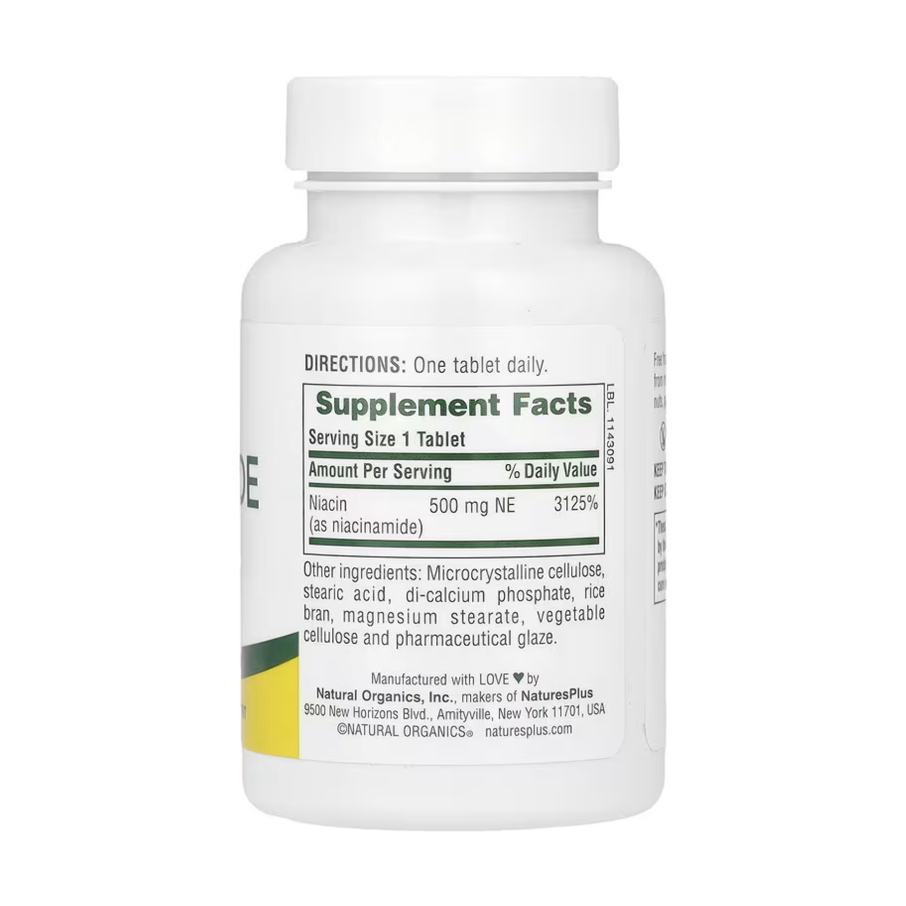 Niacinamide 500 mg - 90 tabs фото2