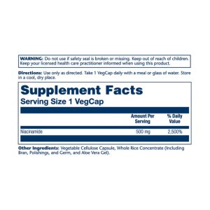 Niacinamide 500mg - 100 vcaps фото2