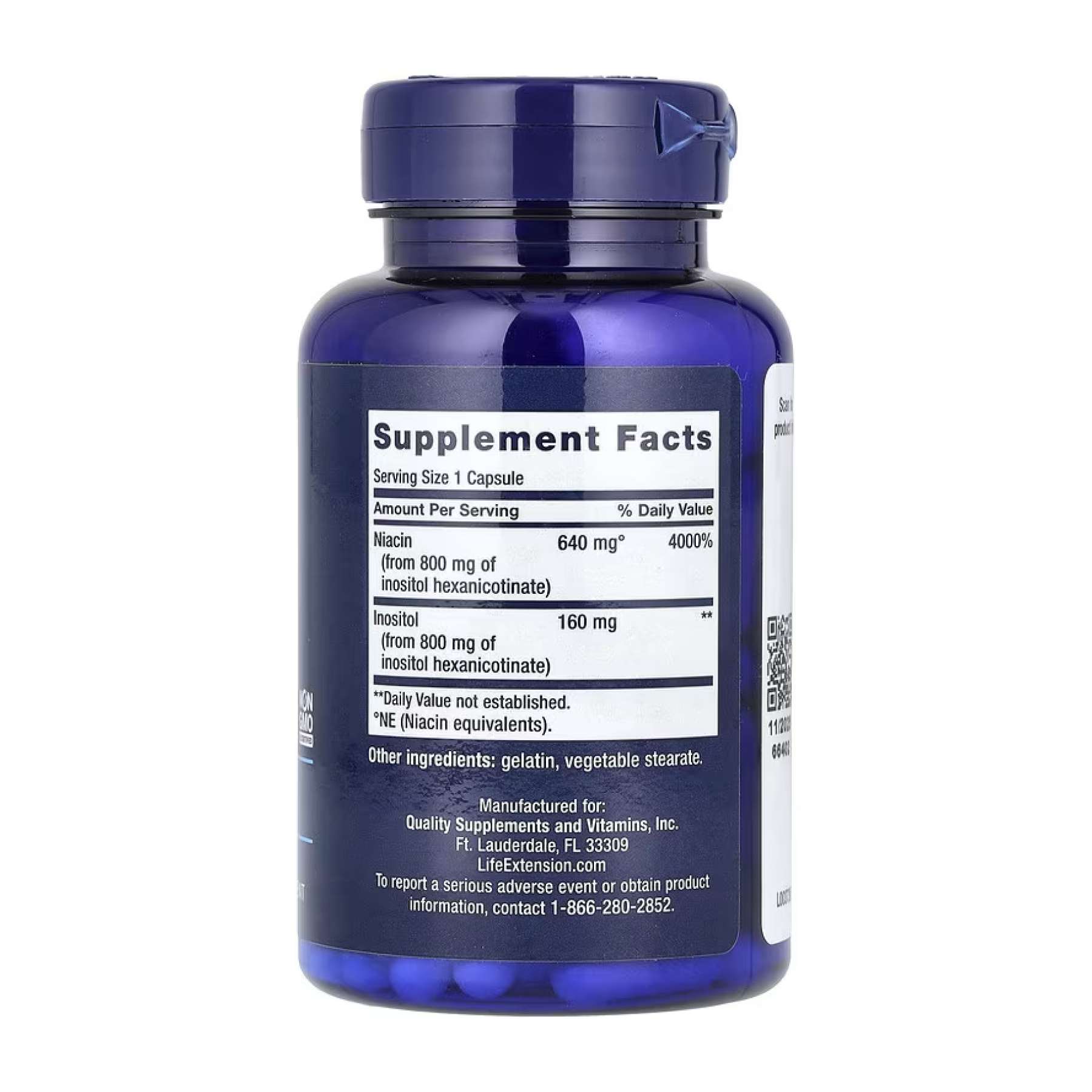 No Flush Niacin 640 mg - 100 caps фото2