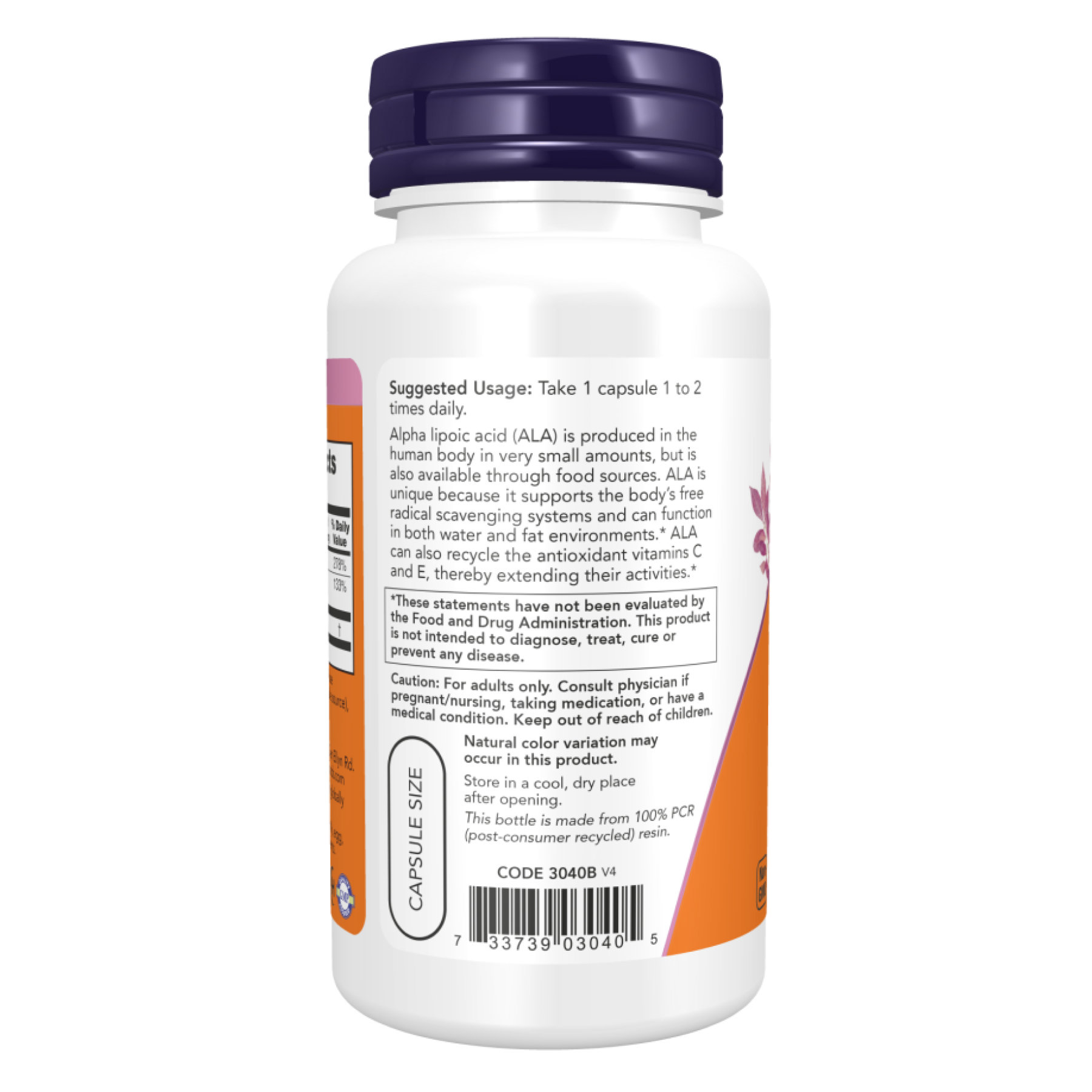 Alpha Lipoic Acid 100mg - 120 vcaps фото3