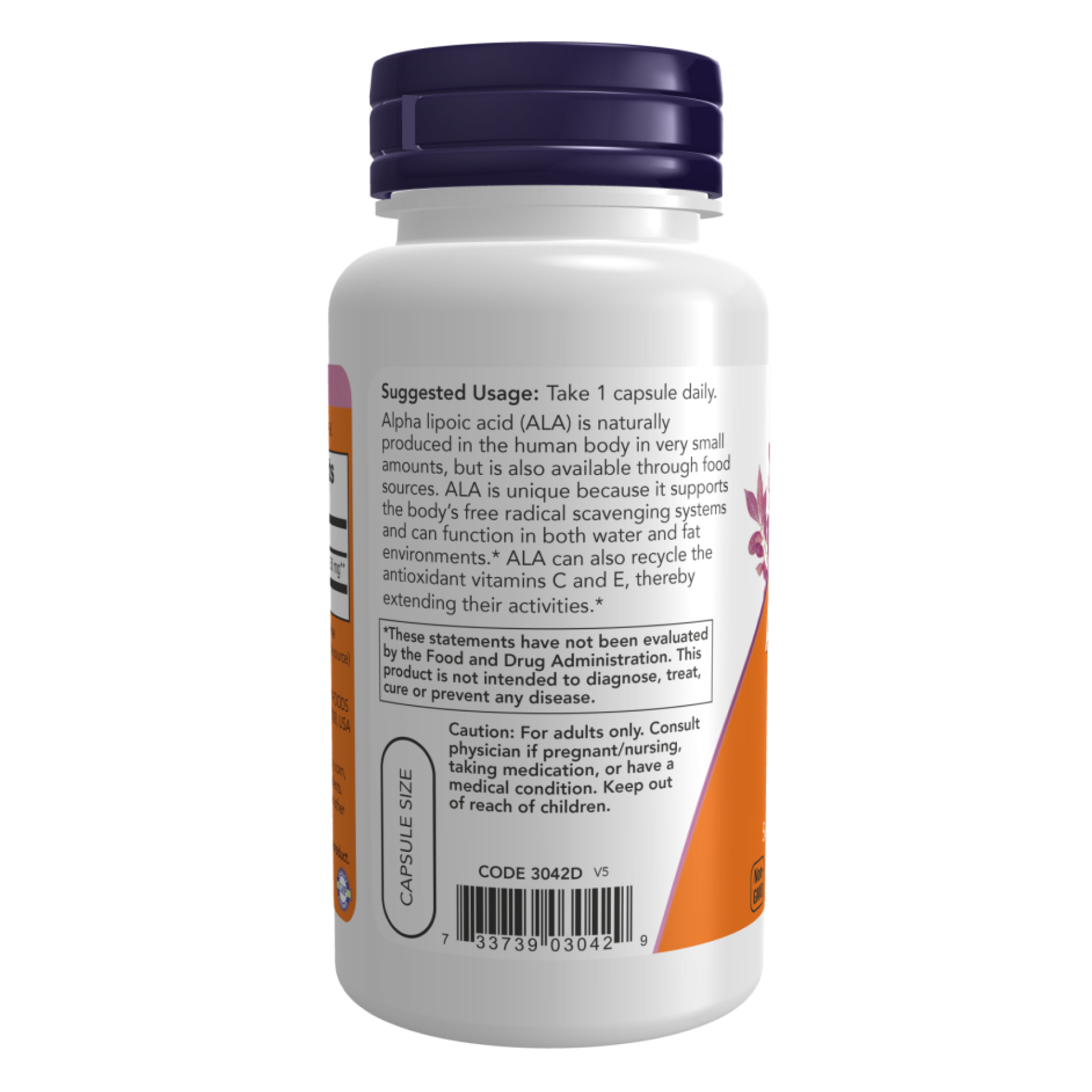 Alpha Lipoic Acid 250mg - 120 vcaps фото3