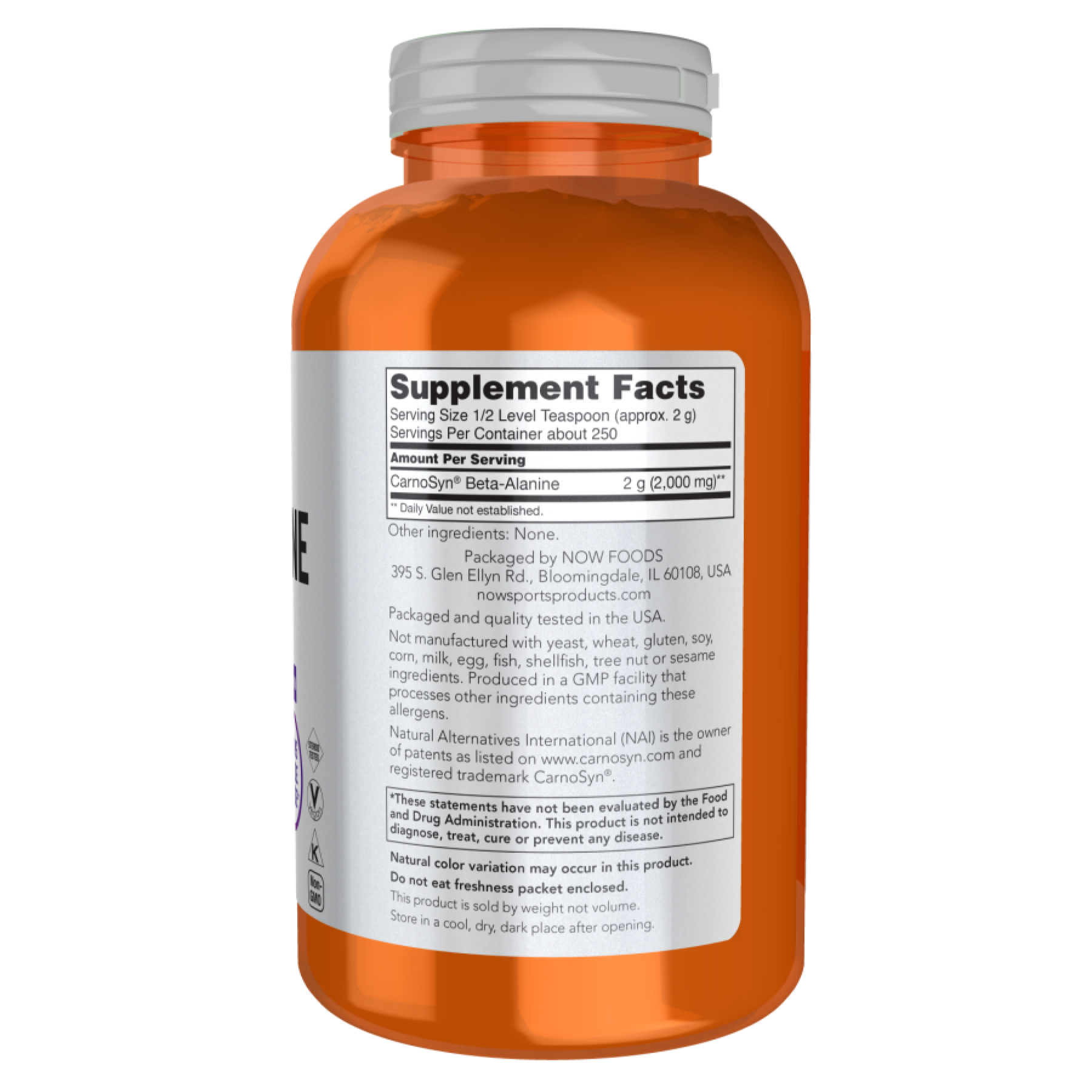 Beta Alanine Powder - 500g фото2