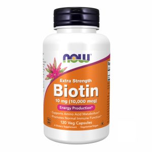 BIOTIN 10mg (10,000mcg) - 120 vcaps фото1
