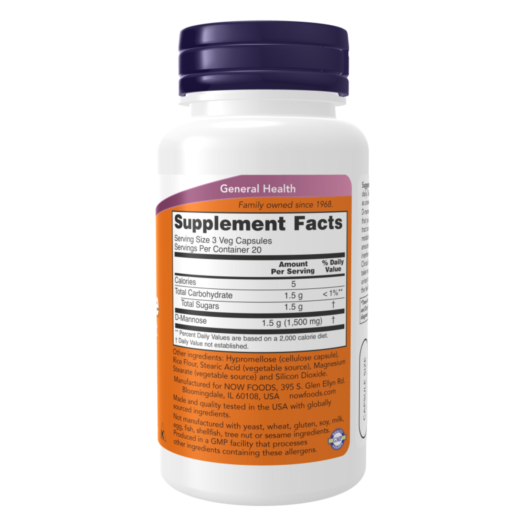 D-Mannose 500mg - 240 vcaps фото2