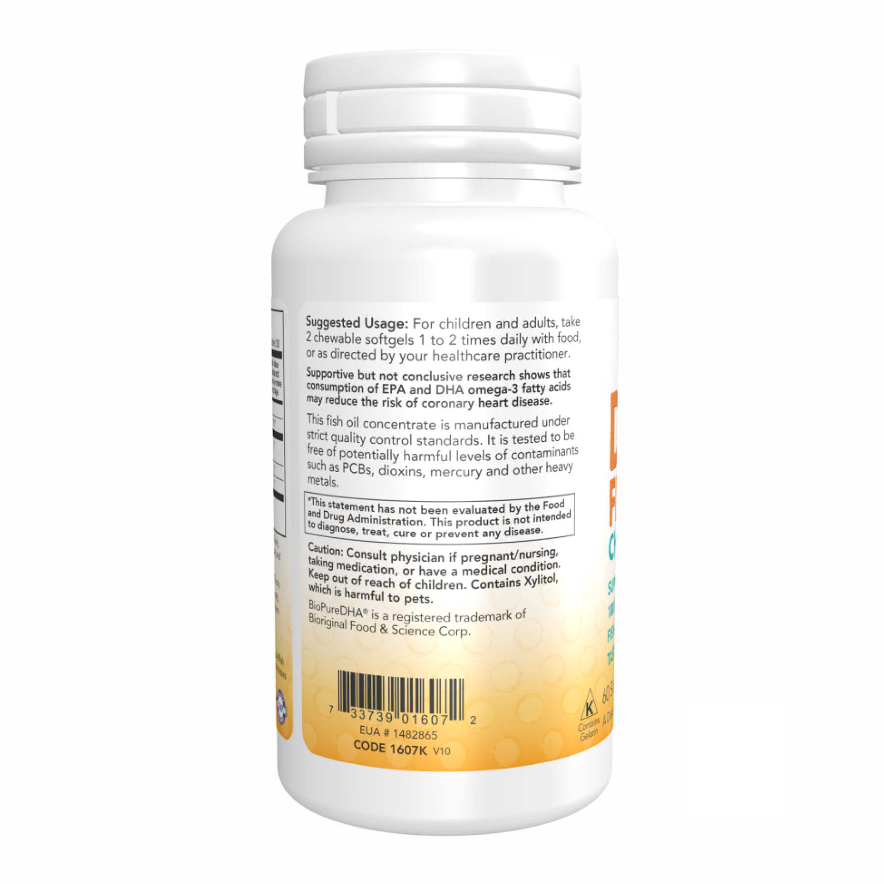 DHA 100mg Chewable - 60 sgels фото3