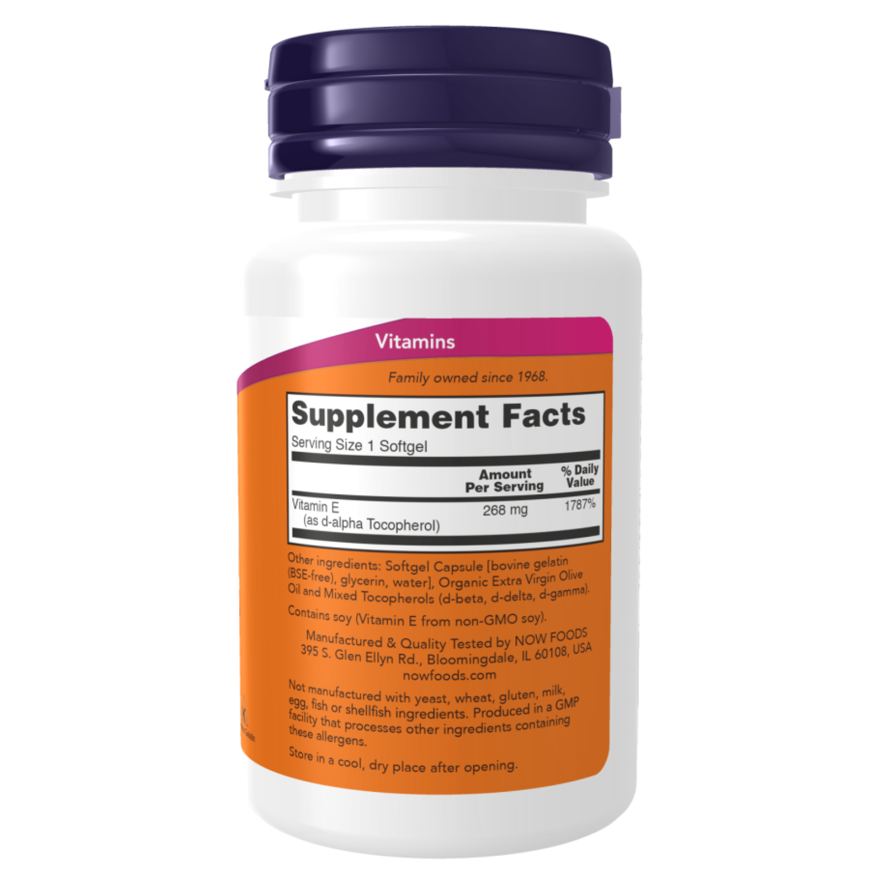 E-400 Mixed Tocopherols - 100 sgels фото2