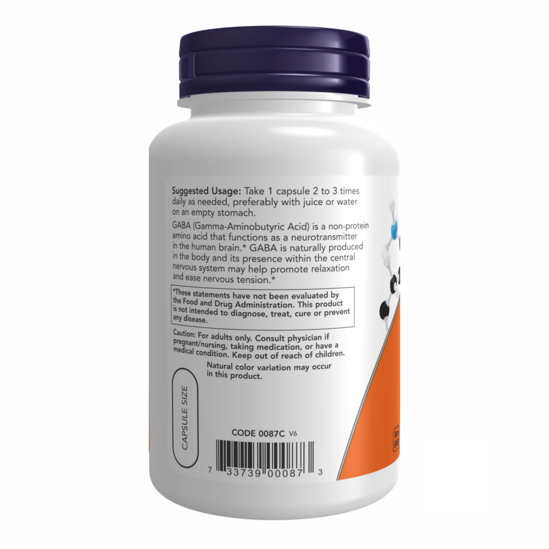 GABA 500mg - 100vcaps фото3