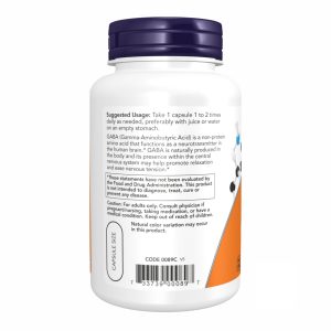 GABA 750mg - 100 vcaps фото3