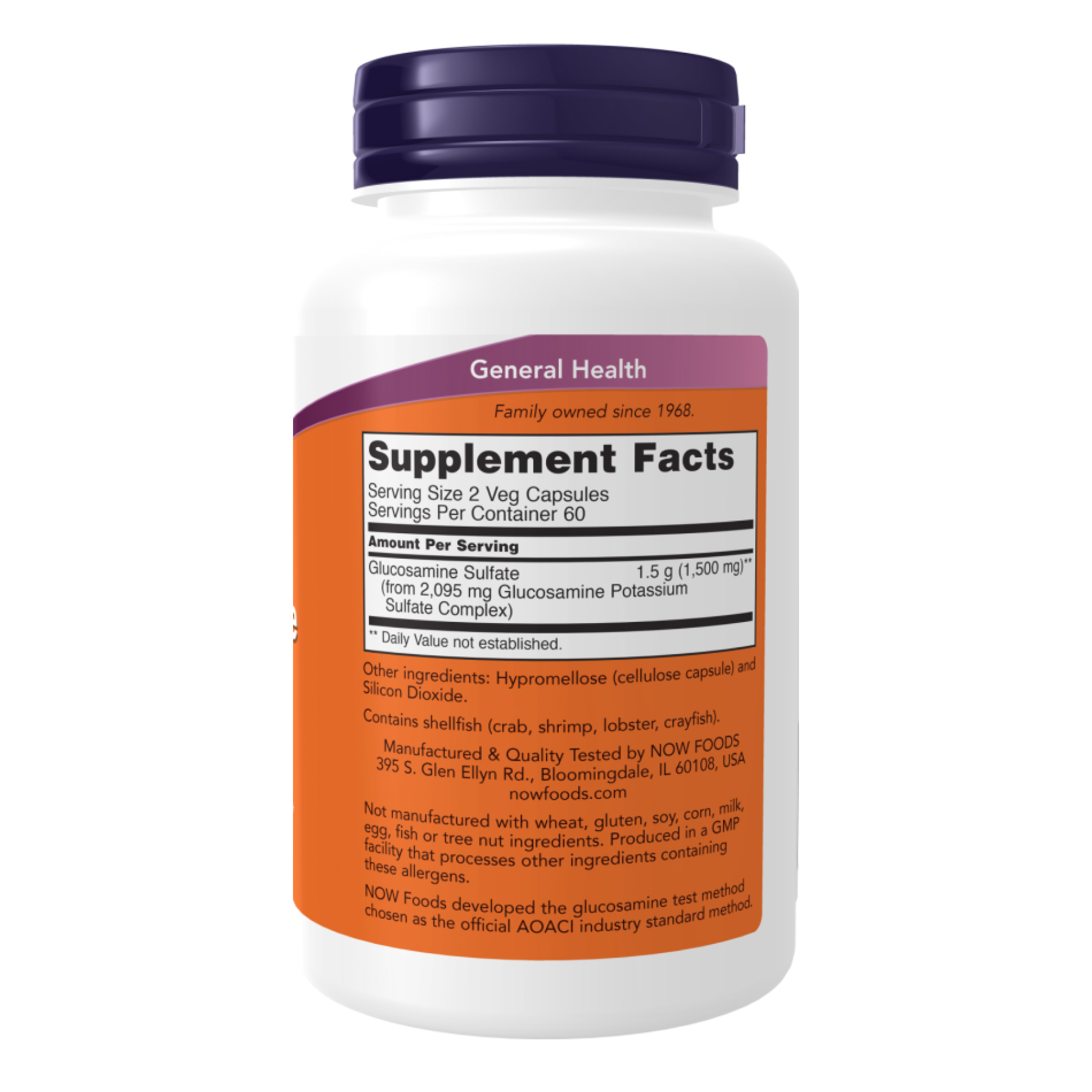 Glucosamine Sulfate 750mg - 120 veg caps фото2