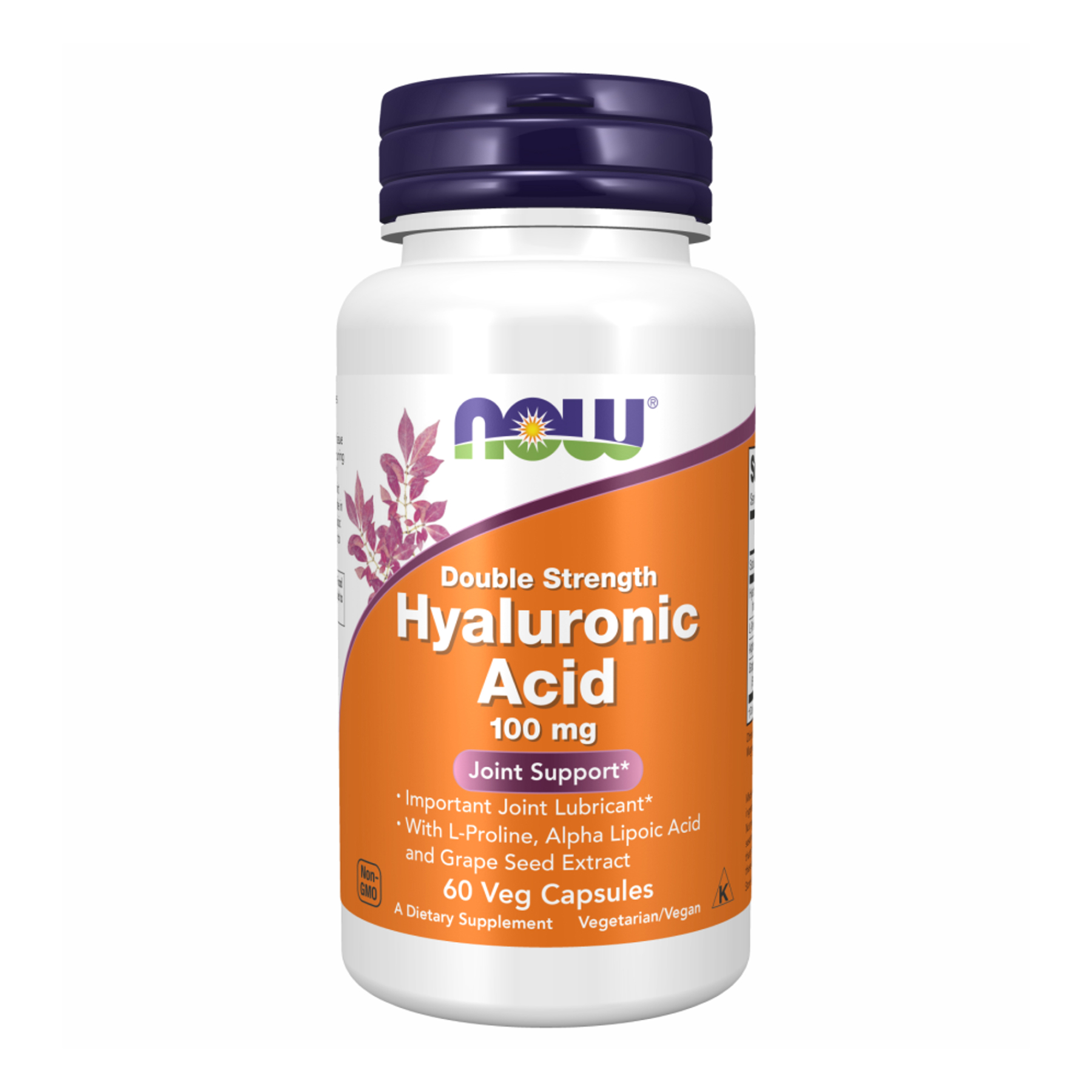 Hyaluronic Acid 100mg 2X Plus - 60 vcaps фото1